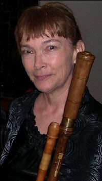 Photograph of Jan Jackson with recorder