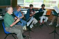 Harald, Gary, Margaret and Suzanne playing in a consort class.